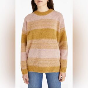 Madewell NWT Otis Space Dye Pullover Sweater in pink oyster size Medium